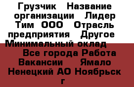 Грузчик › Название организации ­ Лидер Тим, ООО › Отрасль предприятия ­ Другое › Минимальный оклад ­ 6 000 - Все города Работа » Вакансии   . Ямало-Ненецкий АО,Ноябрьск г.